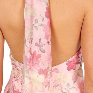 PETAL & PUP Pink Floral Backless Dress